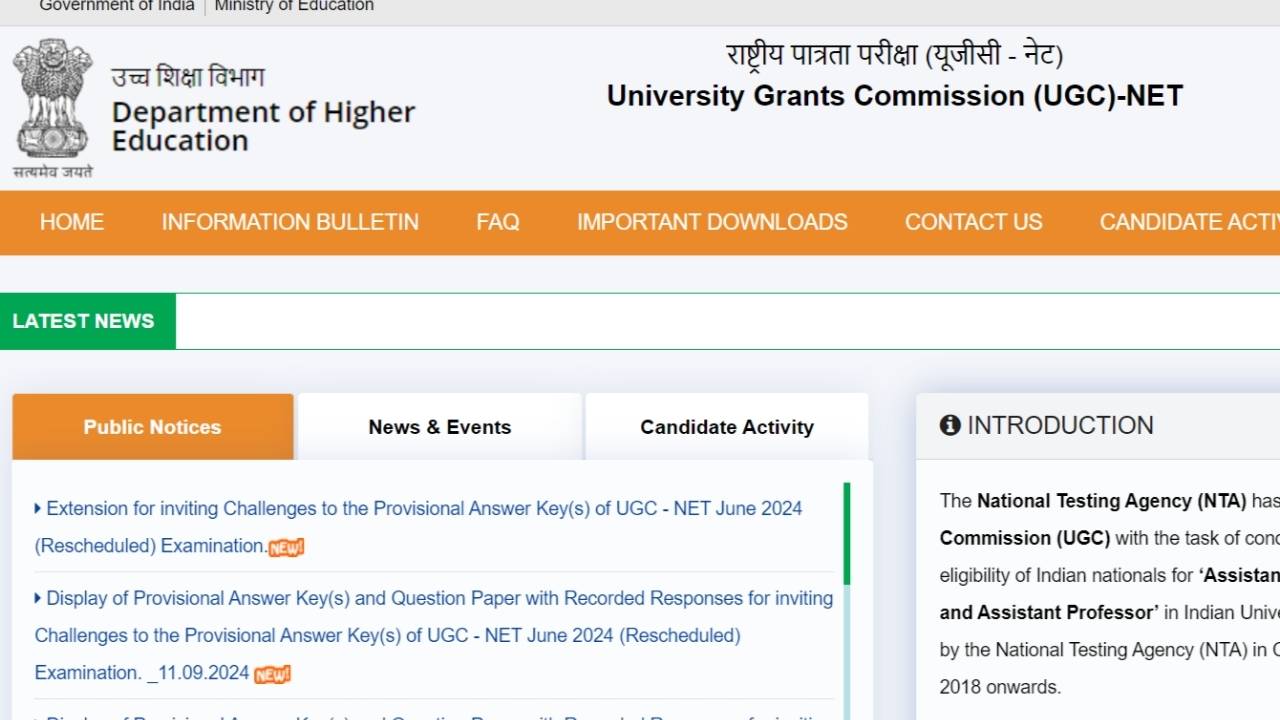 NTA UGC NET Result 2024