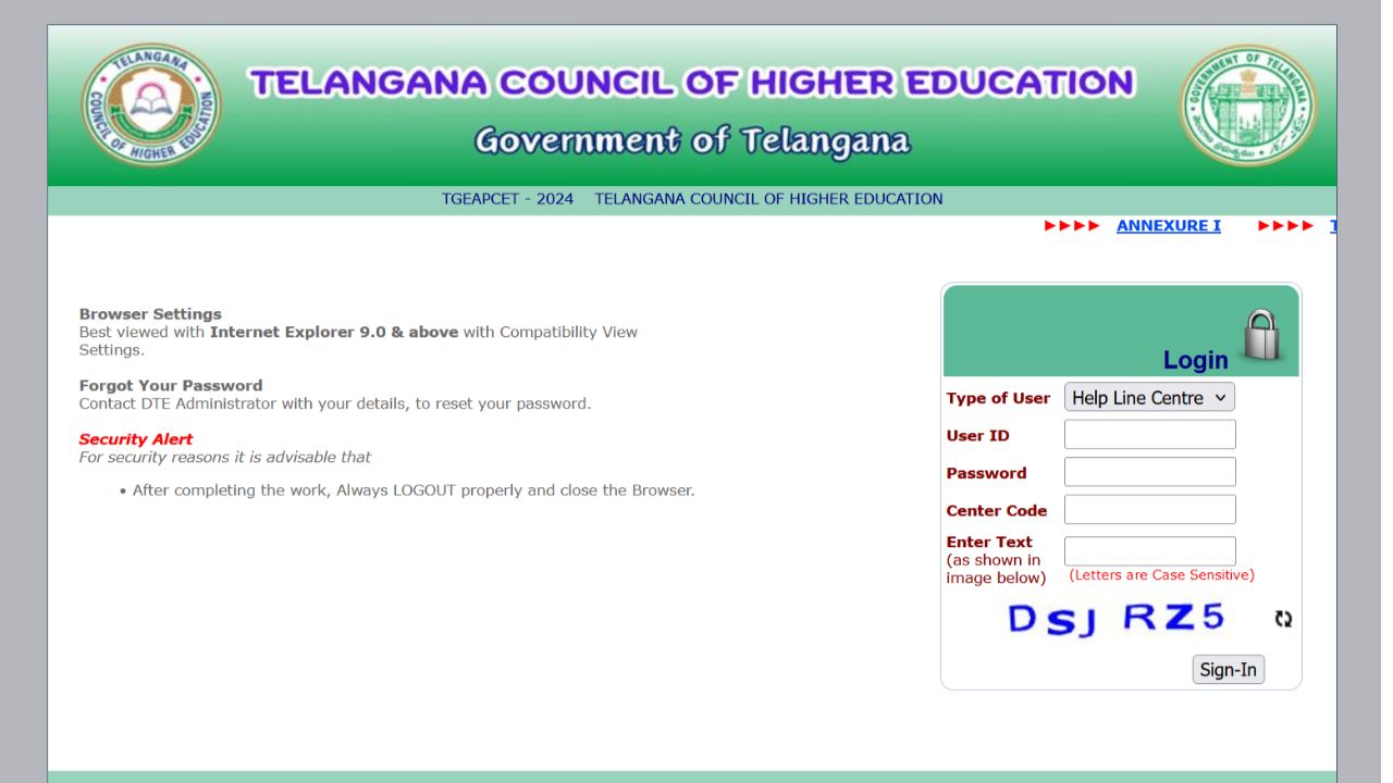 TG EAPCET Counselling 2024